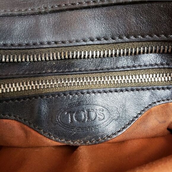 Authentic Tod's Brown Leather Piccola Satchel - Picture 5 of 11